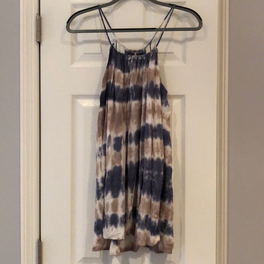 Tie dye cover up dress